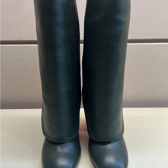 AGL made in Italy Stylish Green Boots with Orange Heel as seen on Emily in Paris - Picture 2 of 13